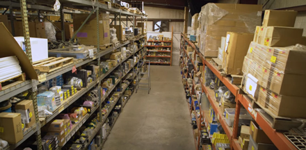 DougDeals warehouse area