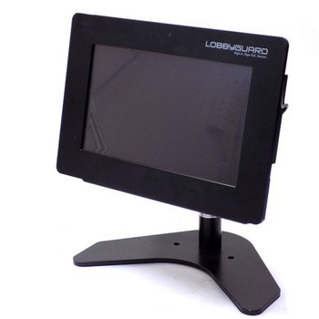 Lobbyguard Sign In Pitney Bowes LobbyGuard Scout Visitor Managment Kiosk w/ Win 10 Pro & Stand