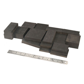 Poco Varying Sized Pieces 10.79lb Semiconductor Grade Graphite Blank (25)