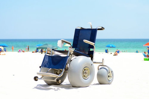 Elevating Leg Rest Beach Wheelchair by DeBug