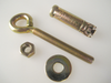 25 Pack Of Masonry M8 x 65mm Anchor Eye Bolt, Zinc Yellow Passivated