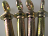 4 Pack Of M8 x 65mm Masonry Anchor Eye Bolt, Zinc Yellow Passivated