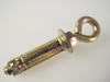 4 Pack Of M8 x 65mm Masonry Anchor Eye Bolt, Zinc Yellow Passivated