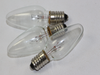 3 x 20V 3W E10 MES Clear Christmas Fairy Light Spare Bulb Pifco, Dencon, Noma