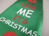 2 x Large Padded Christmas Fun Ties Kiss Me It's Christmas & Merry Christmas