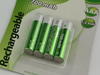 4 X HQ AAA NiMH 700mAh Rechargeable Batteries 1.2V HR03 LR03, Blister Packed