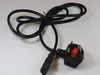 2 x 3 Pin 1.8m UK Black Mains Cable IEC-320 C13 For Televisions, Computers etc