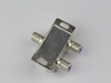 Konig 2 Way F Plug Satellite, Cable TV , Aerial Virgin Splitter With DC Pass