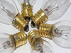 6 x 12V 3W E12 CES Clear Small Conical Christmas Fairy Light Bulb, Pifco, Noma