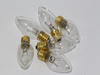 6 x 12V 3W E12 CES Clear Small Conical Christmas Fairy Light Bulb, Pifco, Noma