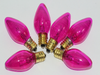 6 x Pink 12V 3W E12 CES Coloured Christmas Fairy Light Spare Bulb Pifco Lyvia