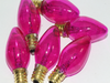 6 x Pink 12V 3W E12 CES Coloured Christmas Fairy Light Spare Bulb Pifco Lyvia