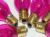 6 x Pink 12V 3W E12 CES Coloured Christmas Fairy Light Spare Bulb Pifco Lyvia