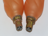 2 x Ascot Orange / Amber 60W SBC Twisted Vintage Candle Bulb Lamp