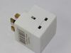 13A 3 Way Urea Fused UK Mains Plug Adaptor from SMJ Fitted With 13A Fuse, 3 Gang