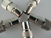 5 x TV Aerial Plug, Nickel Plated Male Coax / Coaxial Metal RF Connector 5 x TV Aerial Plug, Nickel Plated Male Coax / Coaxial Metal RF Connector