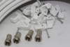 30m of White Webro WF100 Twin Satellite Cable With 4 x F Plugs, Free Cable Clips