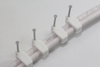 30m of White Webro WF100 Twin Satellite Cable With 4 x F Plugs, Free Cable Clips