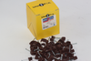 100 x Brown 6mm FT&E Flat Cable Clips for Twin Coax Cable Webro WF100, 13mm Wide