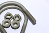 2 x M6 x 50mm U Bolts With 4 x M6 Flange Nuts - Zinc Plated For Zone 2 Dish