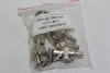 4 x Solid Metal 3 Part Male BNC Crimp Plug for RG174 / RG316 Gold Plated Pin