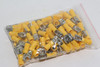 100 Pack of yellow 6.5mm Insulated Female Spade Terminals for Cable 4mm - 6mm