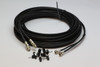 30m Twin Black Satellite Shotgun Coax Cable Extension Kit for Sky Plus, Sky HD, Freesat & 30 Special Masonry Cable Clips