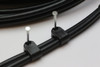 10m Twin Black Satellite Shotgun Coax Cable Extension Kit for Sky Plus, Sky HD, Freesat & 5 Special Masonry Cable Clips