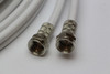 20m Twin White Satellite Shotgun Coax Cable Extension Kit for Sky Plus, Sky HD, Freesat & 20 Special Masonry Cable Clips