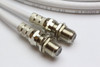 20m Twin White Satellite Shotgun Coax Cable Extension Kit for Sky Plus, Sky HD, Freesat & 20 Special Masonry Cable Clips