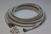 5m Twin White Satellite Shotgun Coax Cable Extension Kit for Sky Plus, Sky HD, Freesat & 5 Special Masonry Cable Clips