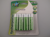 4 x HQ AA Rechargeable NiMh 1300mAh 1.2V Batteries, HR6, LR6, Blister Pack