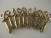 10 Pack Of M8 x 65mm Masonry Anchor Eye Bolt, Zinc Yellow Passivated