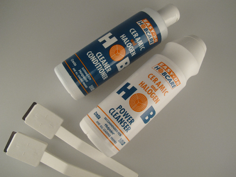 EasyDo Ceramic / Induction Hob Care Kit, Scrapers, Cloths, Cleaner