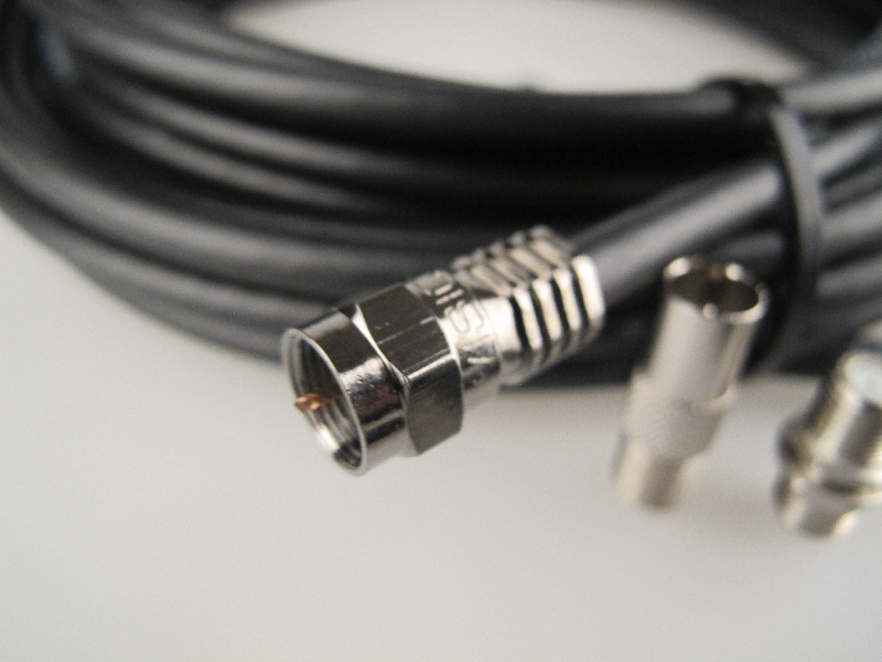 15m Black Universal RF Coax Aerial Satellite Sky Cable TV Extension