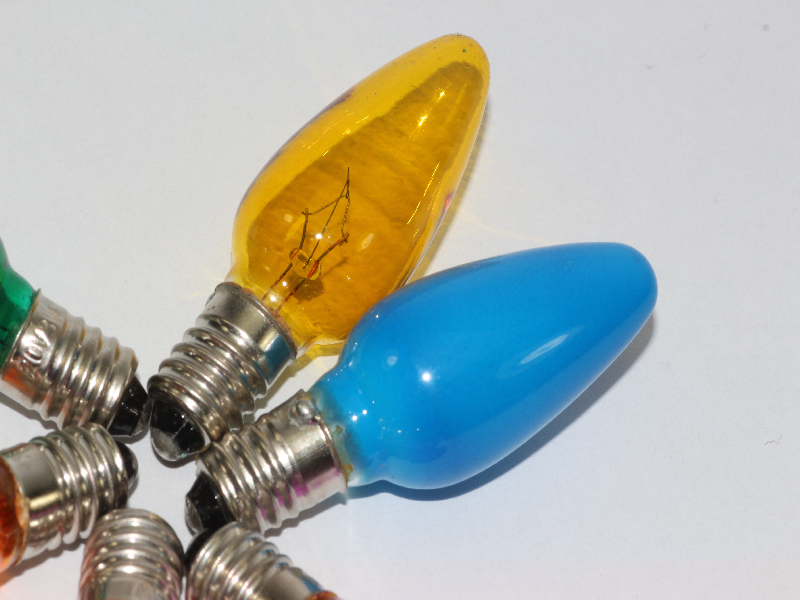 6 x 20V 3W E10 MES Multi Coloured Christmas Fairy Lights Spare Bulb