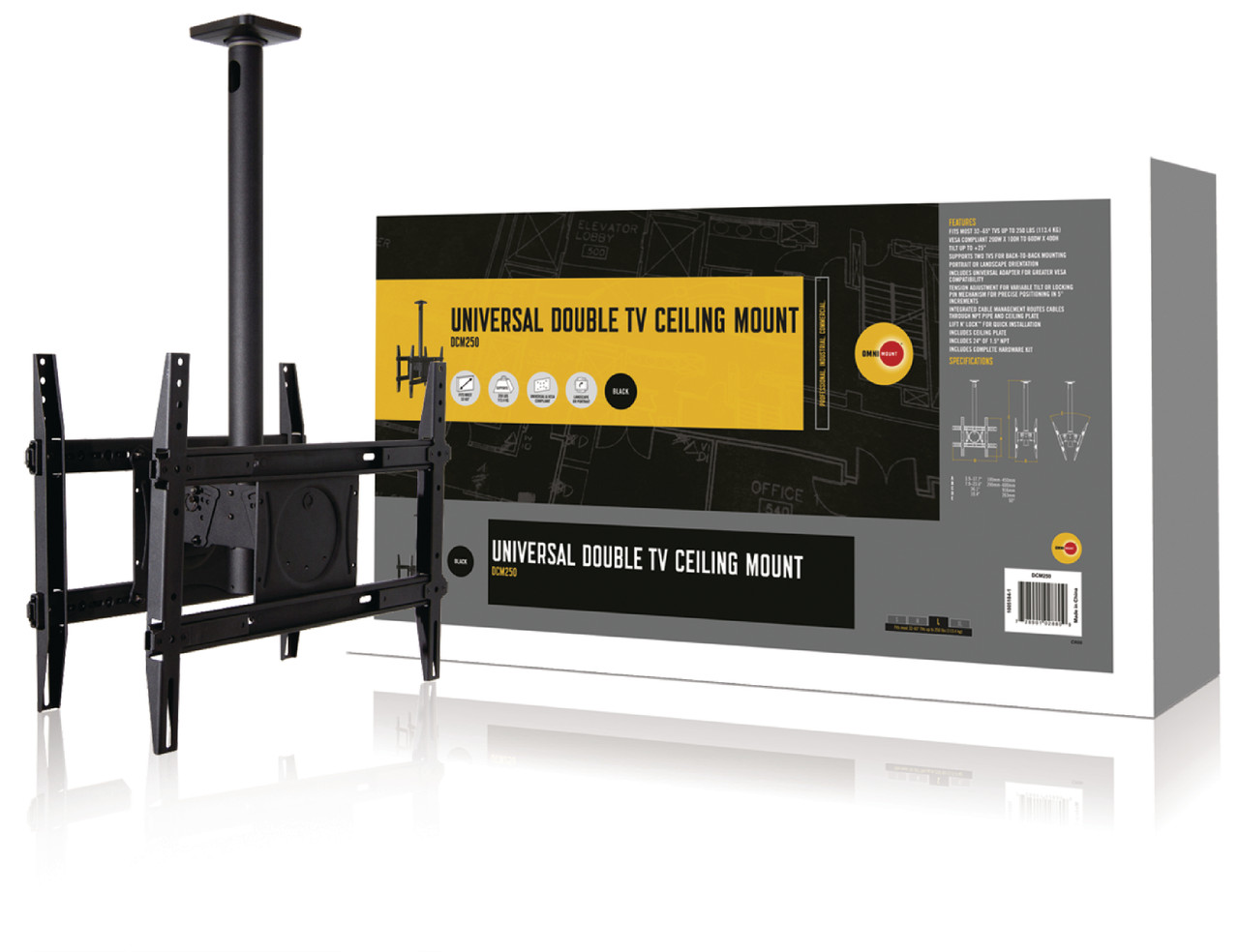 Omnimount Omn Dcm250 Double Ceiling Tv Mount Buymystuff Co Uk