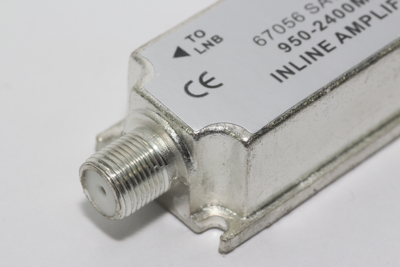 Goobay 67056 In Line Satellite Dish Signal Booster Amplifier With