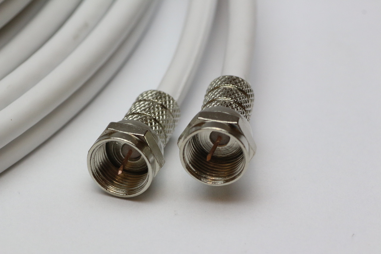 thumbnail image 2 of 30ft White Solid Copper RG6 Cable 18AWG CORE 3Ghz 75 Ohm CL2 In-Wall Use HD 2 of 10