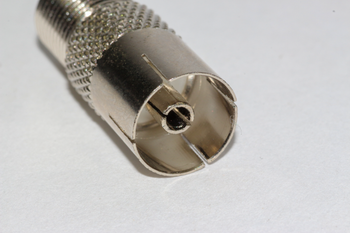 4 x F Female Socket Adaptor to Male & Female Coax Aerial Connectors