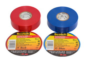 3M 35 Professional Vinyl Electrical Insulation Tape 19mm x 20mm Various Colours