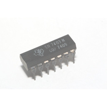 SN7403N Quad 2-Input NAND Gate, Open-Collector 14 Pin DIL Genuine TI