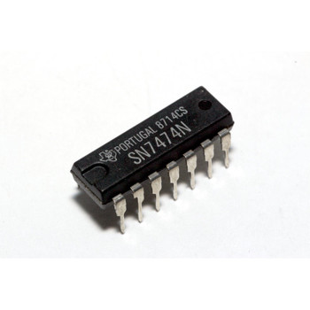 SN7474N Dual D-Type Positive-Edge-Triggered Flip-Flop 14 Pin DIL TI