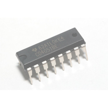 CD4051BE Single 8-Channel Analog Multiplexer/Demultiplexer 16 Pin TI