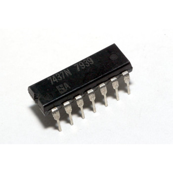 7437N Quad 2-Input NAND Buffer 14 Pin DIL Genuine Signetics Device