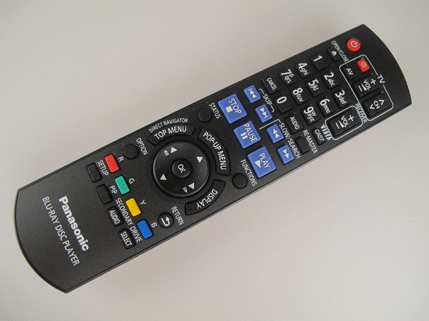 Panasonic N2QAYB000380 BluRay DVD Player Remote Control For DMP-BD60, DMP-BD80