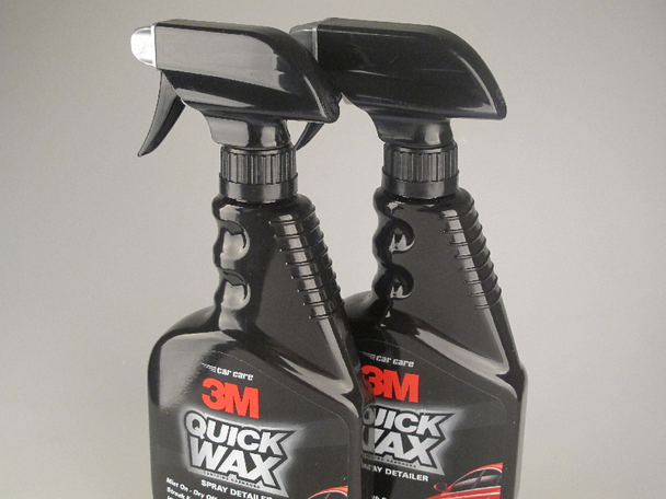 3M Car Quick Wax, Contains Carnauba, 2 Trigger Spray Bottles - 473ml each
