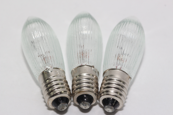 3 Pack Of 34V, 3W, E10, MES Spare Christmas Bulb Lamp For Candle Bridge, Dencon