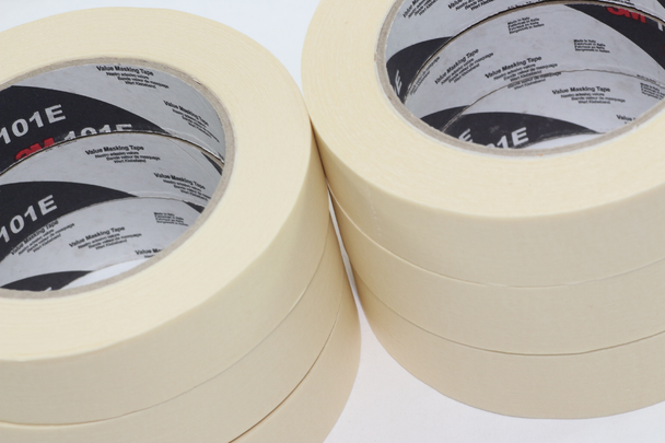 6 x Rolls Of Scotch / 3M 2120 Paper Masking Tape, 25mm x 50m, No Residue