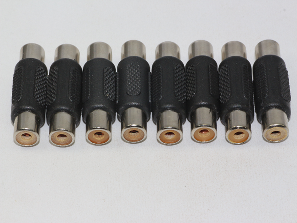 8 x Phono RCA Female to Female Coupler Joiner Adaptor, Phono Gender Changer